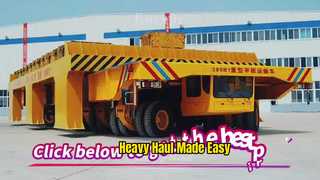 hydraulic module flatbed trailer