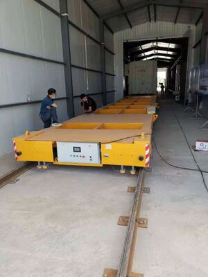 Remote Controlled Rail Ladle Transfer Trolley With Emergency Stop