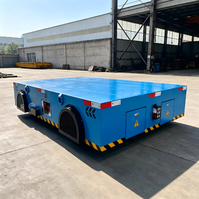 Custom Trackless Transfer Cart Thickened Steel Plate Safe Operation For Manufacturing Site Logistics Work