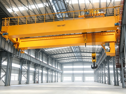 Double Girder Overhead Crane for component assembling heavy load high efficiency