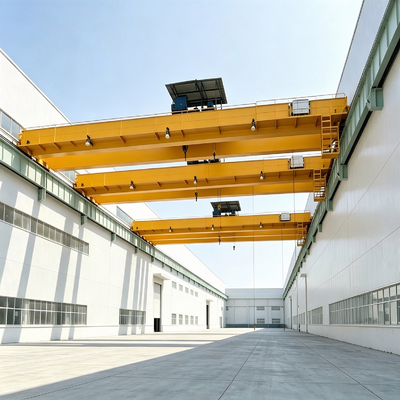 Custom Double Girder Bridge Crane High Load Capacity Industrial Overhead Crane For Manufacturing Plant And Metal Processing Workshop