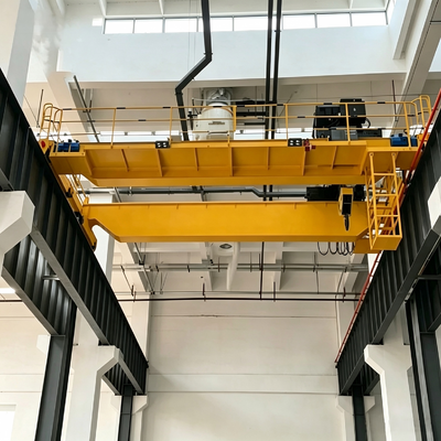 50t robust performance intelligent monitoring Double Girder Overhead Crane for oversized workpiece hoisting heavy industrial workshop handling operations