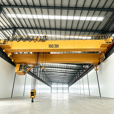 Energy Saving Double Girder Overhead Crane Customized Span And Lifting Height For Factory Indoor Heavy Goods Lifting Work