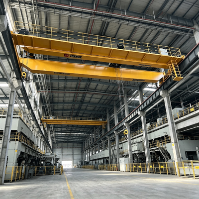 46t solid framework intelligent safety alert Double Girder Overhead Crane for super large workpiece hoisting heavy‑industry workshop handling operations