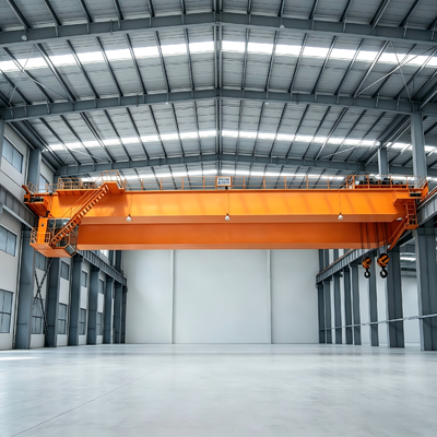 11t energy saving compact installation high shock resistance Double Girder Overhead Crane for mechanical fittings hoisting industrial stock warehouse material loading work