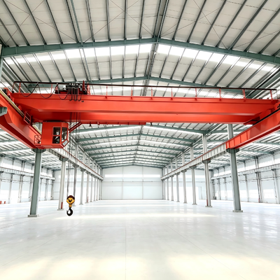 12t variable frequency limit protection anti‑collision function Double Girder Overhead Crane for metal billet hoisting metal processing factory material handling workflows