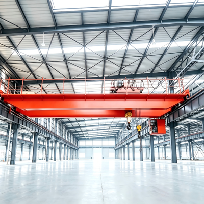 12t variable frequency limit protection anti‑collision function Double Girder Overhead Crane for metal billet hoisting metal processing factory material handling workflows