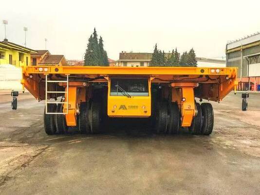 Synchronous lifting multi modular Self-propelled Modular Transporter for bridge segment relocation
