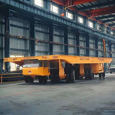 1. Mass load wide adapt safe start SPMT Self-propelled Modular Transporter for metallurgy module hauling large motor moving