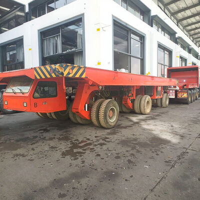 1. Mass load wide adapt safe start SPMT Self-propelled Modular Transporter for metallurgy module hauling large motor moving