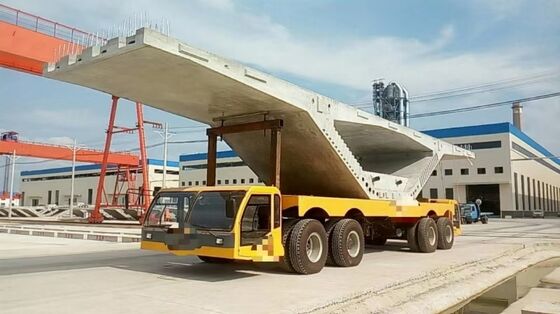 Multi axle self propelled modular transporter 75ton per axle line for ship hull segment and pressure vessel handling CE ISO