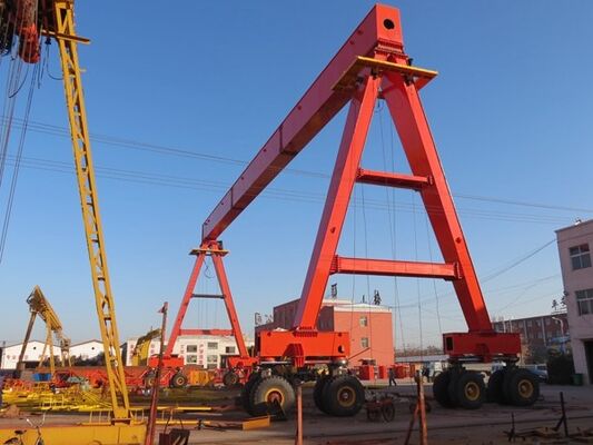 3m/Min Electric Rubber Tired Gantry Crane For Road Tunnel Construction