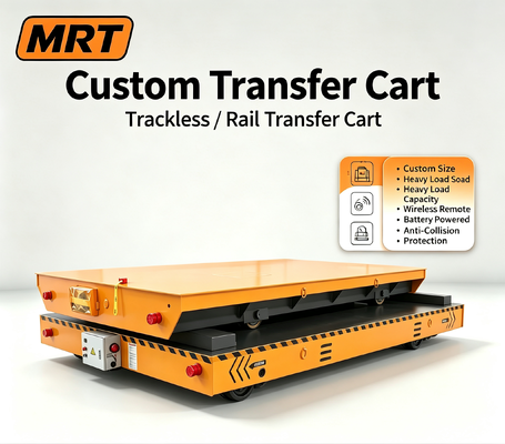 Trackless Lifting Transfer Cart Electric Hydraulic Lifting Platform Trolley For Factory Workshop Material Handling