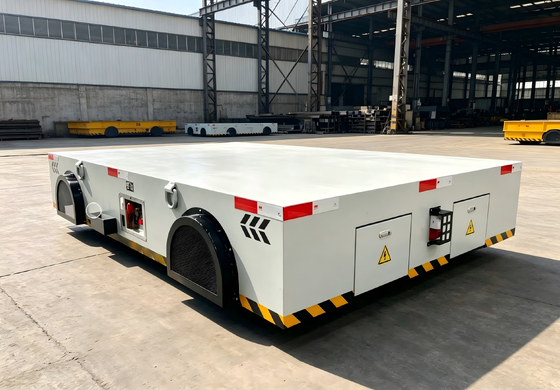Custom Trackless Transfer Cart Thickened Steel Plate Safe Operation For Manufacturing Site Logistics Work