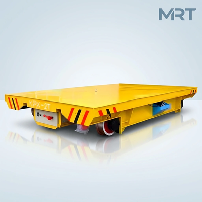 Factory Trackless Material Transfer Trolley Electric Driven Flat Platform Cart For Heavy Goods Internal Transportation