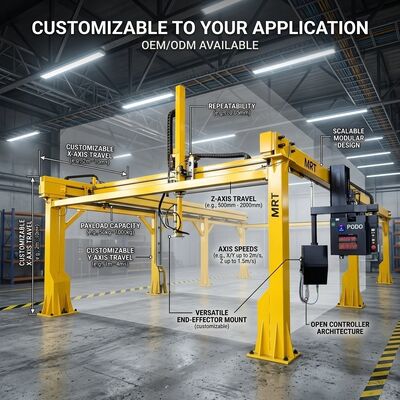 200kg Gantry Truss Manipulator Robot High Precision XYZ Axis Automatic Loading Unloading For Metal Processing Workshop