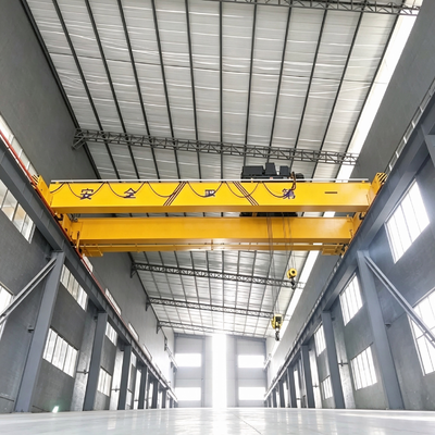 20t high efficiency frequency conversion anti sway Double Girder Overhead Crane for heavy casting lifting metallurgical workshop material transfer