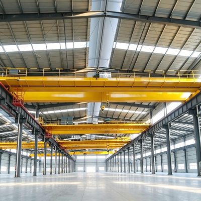 Custom Double Girder Bridge Crane High Load Capacity Industrial Overhead Crane For Manufacturing Plant And Metal Processing Workshop