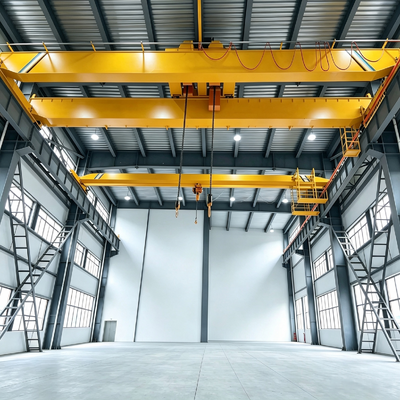 16t low noise smooth running precise positioning Double Girder Overhead Crane for metal ingot handling foundry workshop indoor lifting operations