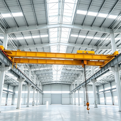 50t robust performance intelligent monitoring Double Girder Overhead Crane for oversized workpiece hoisting heavy industrial workshop handling operations