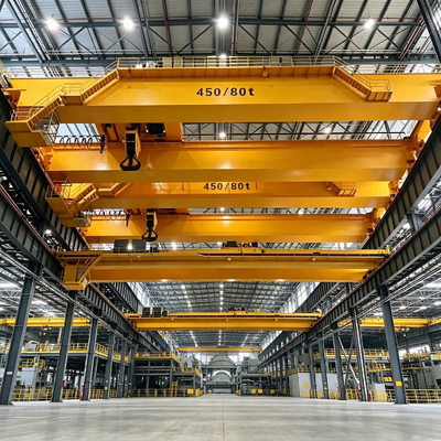 Energy Saving Double Girder Overhead Crane Customized Span And Lifting Height For Factory Indoor Heavy Goods Lifting Work