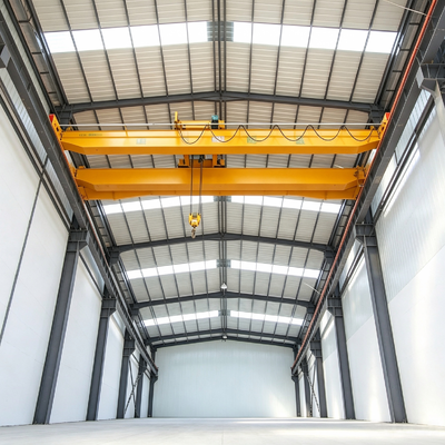 32t high lifting height anti‑corrosion reliable braking Double Girder Overhead Crane for molten alloy auxiliary handling metallurgy workshop material transporting tasks