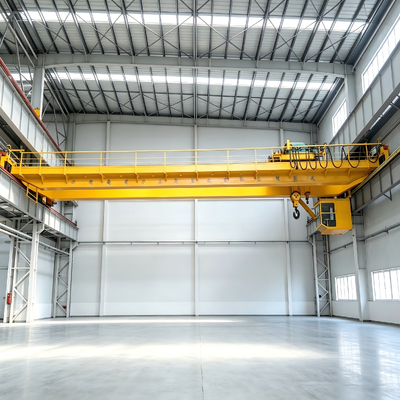 11t energy saving compact installation high shock resistance Double Girder Overhead Crane for mechanical fittings hoisting industrial stock warehouse material loading work