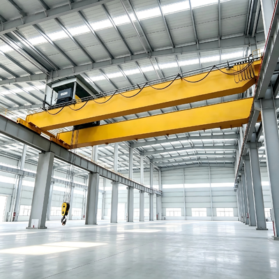 19t low vibration stable travelling easy periodic inspection Double Girder Overhead Crane for alloy casting workpiece handling foundry plant indoor cargo lifting operations