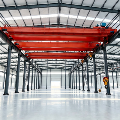 28t high‑strength box main beam anti‑sway wireless dual‑control Double Girder Overhead Crane for heavy die mold lifting mold manufacturing workshop hoisting tasks