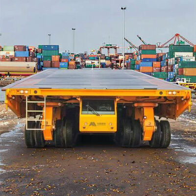 heavy duty self propelled modular transporter hydraulic trailer for shipyard large equipment handling