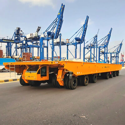 1. Mass load wide adapt safe start SPMT Self-propelled Modular Transporter for metallurgy module hauling large motor moving