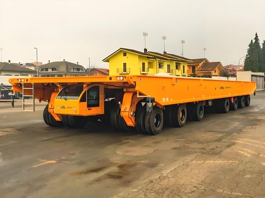Heavy load independent axle control rugged frame SPMT Self-propelled Modular Transporter for oil tank module hauling heavy pipeline assembly moving